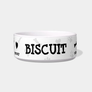 Personalisiertes modernes Pup Icon Dog Fütternd Napf