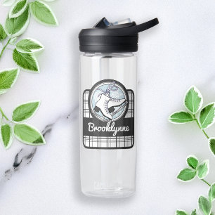 Personalisiertes modernes Tartan-Eisschuhfahren Trinkflasche
