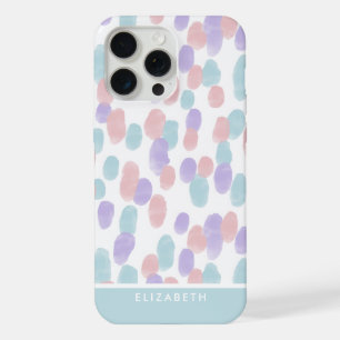Personalisiertes modernes Wasserfarbe-Pastell-Punk iPhone 15 Pro Max Hülle