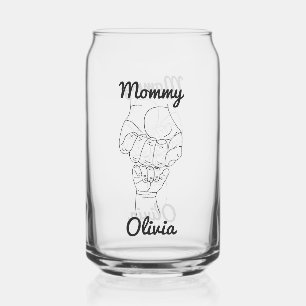 Personalisiertes Mommy Mama Mama Geschenk mit Kind Dosenglas