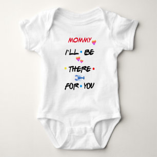 Personalisiertes MOMY MICH WERDE FÜR SIE HIER SEIN Baby Strampler