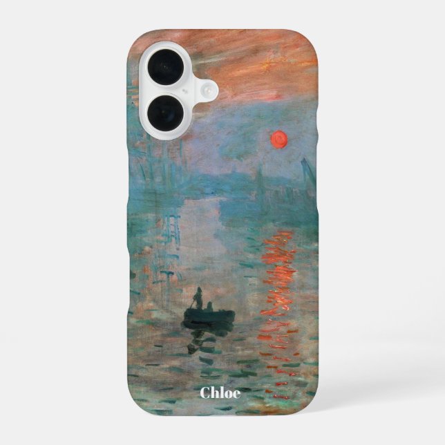 Personalisiertes Monet-Kunstgeschenk für sie iPhone 16 Hülle (Rückseite)
