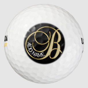Personalisiertes Monogram Gold Letter B - Geschenk Golfball
