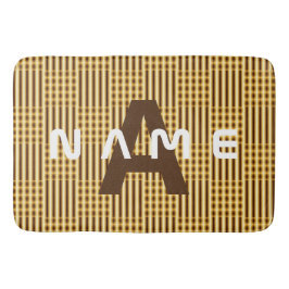 Personalisiertes Monogram Gold Luxury Elegant Abst Badematte