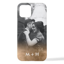 Personalisiertes Monogram Gold Ombre-Foto