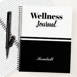 Personalisiertes Monogram Name Script Welljournal Notizbuch