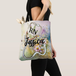 Personalisiertes Monogram Nurve Floral Stethoscope
