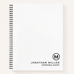Personalisiertes Monogram SpiralNotebook Notizbuch