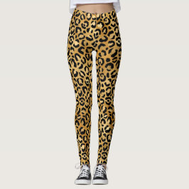 Personalisiertes Monogramm aus Leopard Leggings