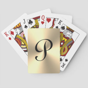 Personalisiertes Monogramm aus Metall Spielkarten