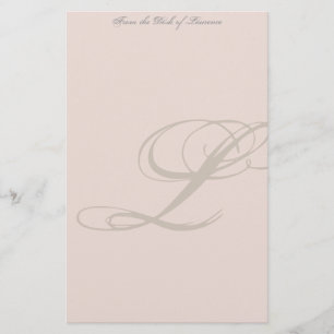 Personalisiertes Monogramm-Briefpapier Briefpapier