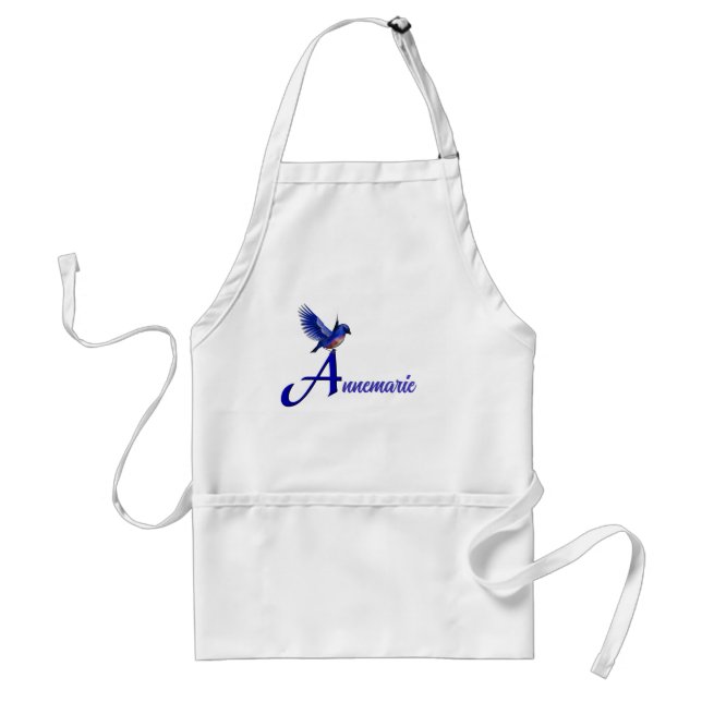 Personalisiertes Monogramm Buchstabe A Name Bluebi Schürze (Vorne)