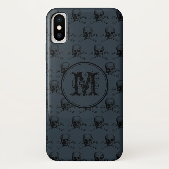 Personalisiertes Monogramm Case-Mate iPhone Hülle (Rückseite)