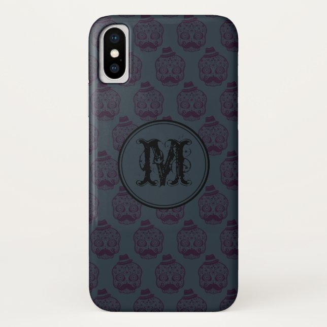Personalisiertes Monogramm Case-Mate iPhone Hülle (Rückseite)
