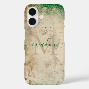 Personalisiertes Monogramm iPhone 16 Hülle