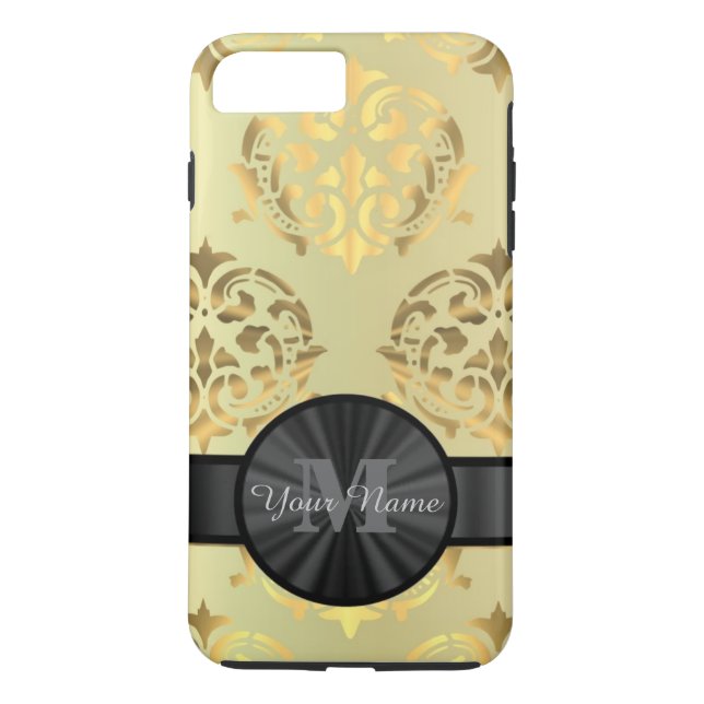 Personalisiertes Monogramm Case-Mate iPhone Hülle (Rückseite)