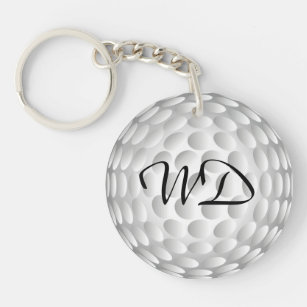 Personalisiertes Monogramm des Golfballs Schlüsselanhänger
