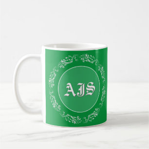 Personalisiertes Monogramm-Design. Kaffeetasse