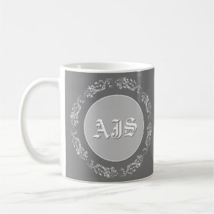 Personalisiertes Monogramm-Design. Kaffeetasse