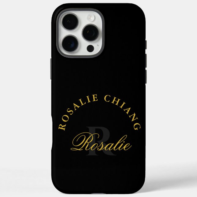 Personalisiertes Monogramm-Design mit individuelle Case-Mate iPhone Hülle (Rückseite)