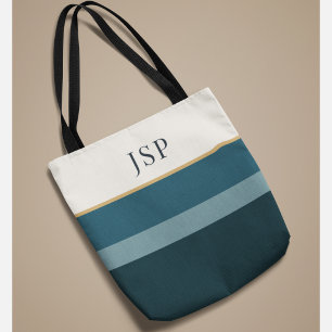 Personalisiertes Monogramm Elegantes Streifendes