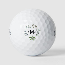 Personalisiertes Monogramm Foliage Titleist Pro V1 Golfball