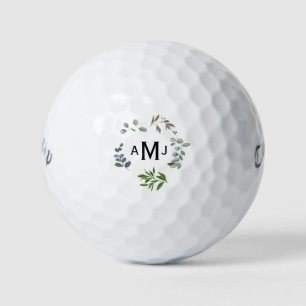 Personalisiertes Monogramm Foliage Titleist Pro V1 Golfball