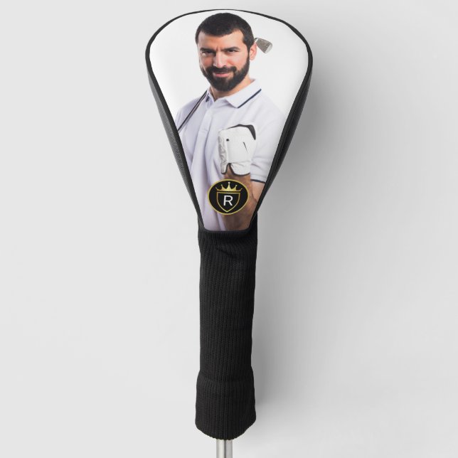 Personalisiertes Monogramm-Foto Golf Headcover (Vorderseite)