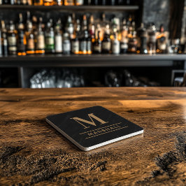 Personalisiertes Monogramm für das klassische Cogn Steinuntersetzer