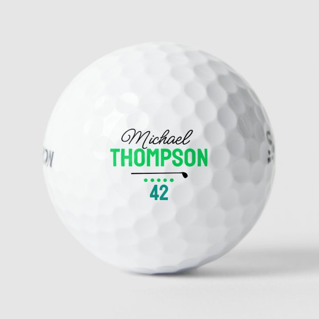 Personalisiertes Monogramm für den Namen des GolfP Golfball (Vorderseite)