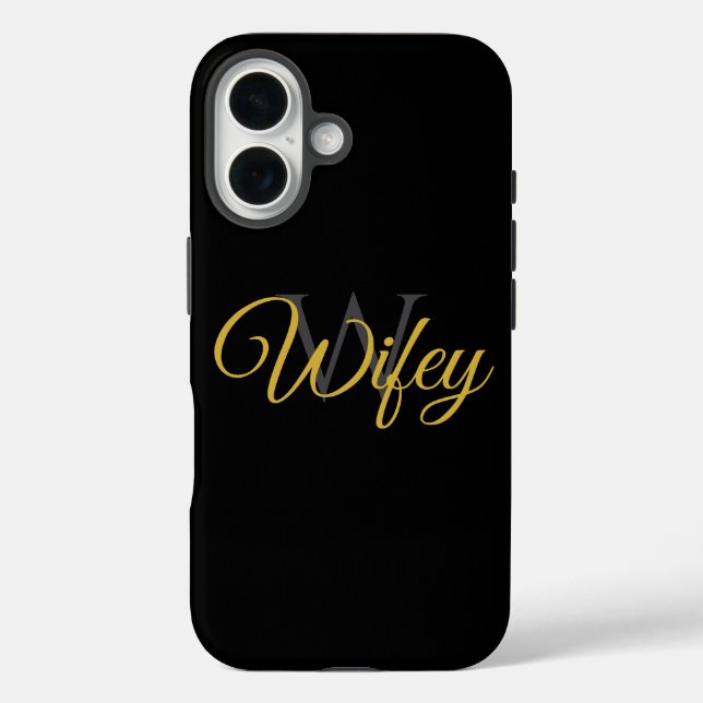 Personalisiertes Monogramm für Ehefrauen Case-Mate iPhone Hülle (Rückseite)