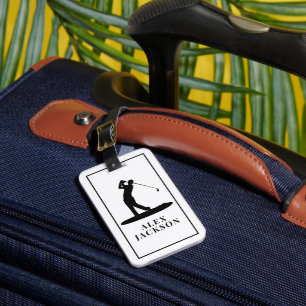 Personalisiertes Monogramm für Golfer - Fügen Sie  Gepäckanhänger