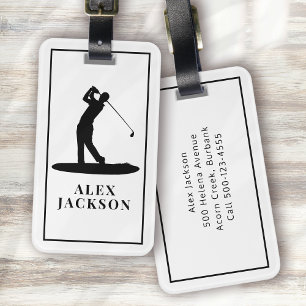 Personalisiertes Monogramm für Golfer - Fügen Sie Gepäckanhänger