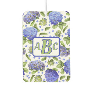Personalisiertes Monogramm für Hydrangeas Autolufterfrischer