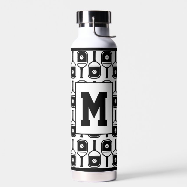 Personalisiertes Monogramm für Pickleball-Paddle-B Trinkflasche (Links)