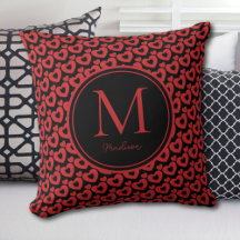 Personalisiertes Monogramm für rote und schwarze H