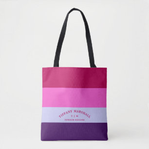 Personalisiertes Monogramm für trendy Streifen