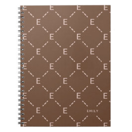 Personalisiertes Monogramm-Geometrisches Muster No Notizblock