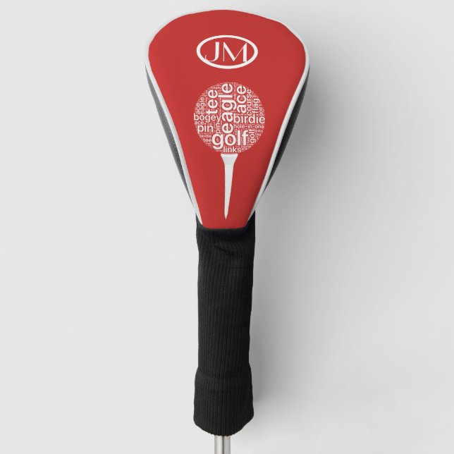 Personalisiertes Monogramm Golf Headcover (Vorderseite)