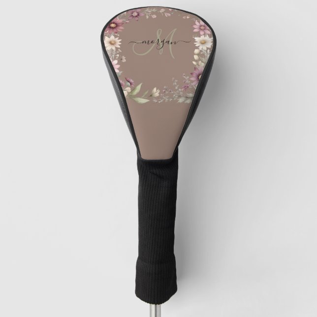 Personalisiertes Monogramm Golf Headcover (Vorderseite)