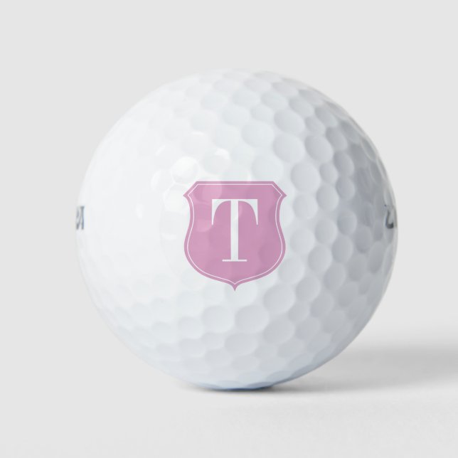 Personalisiertes monogramm Golfbälle-Set für Fraue Golfball (Vorderseite)