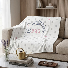Personalisiertes Monogramm Hochzeitsgeschenk Paar Fleecedecke