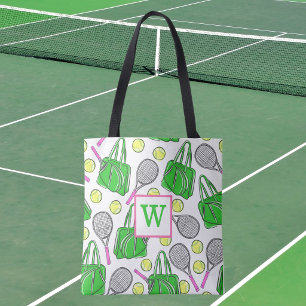 Personalisiertes Monogramm im vornehmen Tennis-Mus