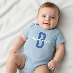 Personalisiertes Monogramm Junge Benutzerdefiniert Baby Strampler