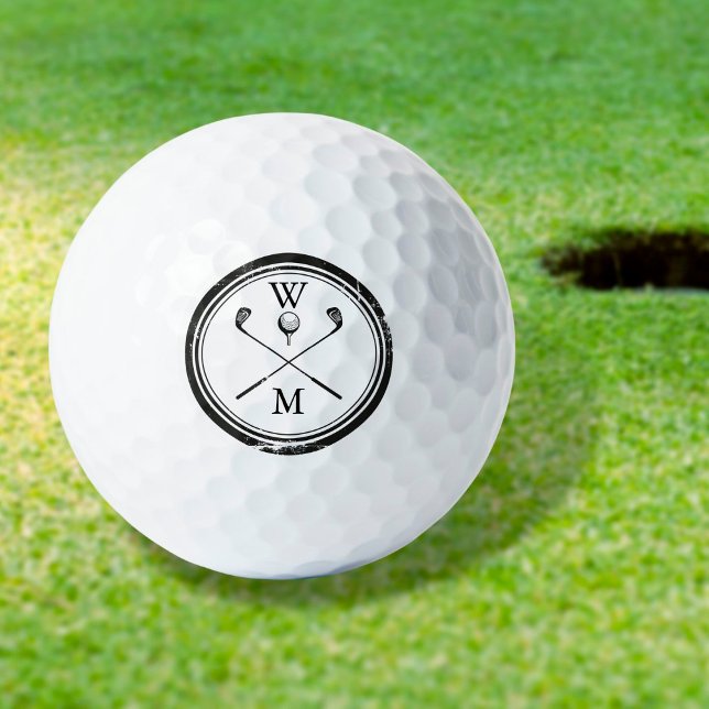 Personalisiertes Monogramm Klassiker  Golfball (Von Creator hochgeladen)