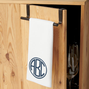 Personalisiertes Monogramm-Küchenhandtuch Geschirrtuch