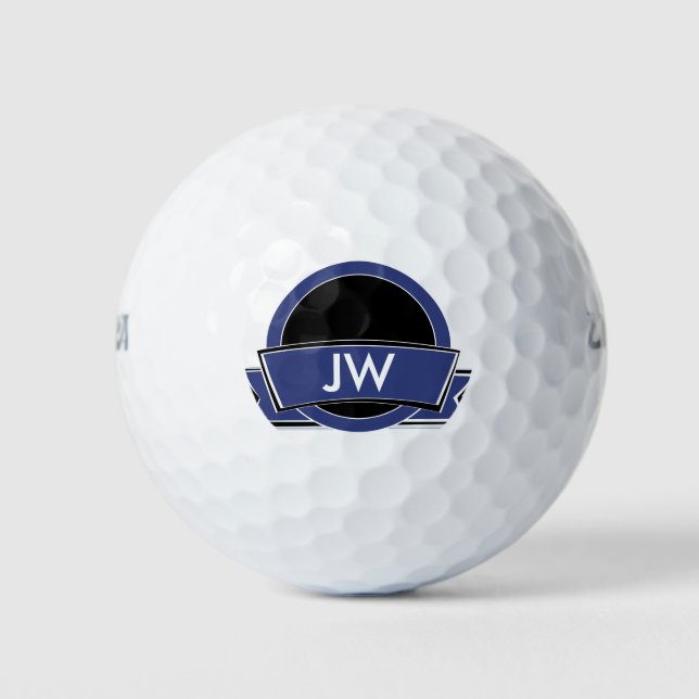 Personalisiertes Monogramm-Logo Golfball (Vorderseite)
