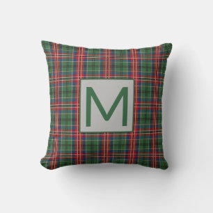 Personalisiertes Monogramm MacCulloch Plaid Tartan Kissen