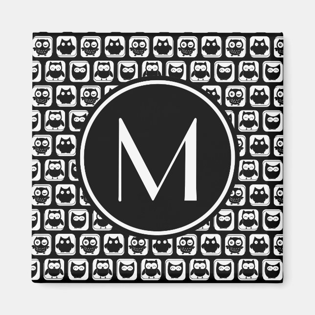 Personalisiertes Monogramm Magnet (Vorne)