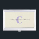 Personalisiertes Monogramm Minimalistisches Initia Visitenkarten Dose<br><div class="desc">Behalt deine Visitenkarten stilvoll mit diesem personalisierten Monogramm Visitenkartenhalter. Dieses elegante Gehäuse mit minimalistischem Design und einer kühnen,  eleganten Typografie eignet sich perfekt für Profis,  Unternehmer und Unternehmer. Ein ausgeklügeltes und praktisches Accessoire für Networking-Events,  Meetings oder den täglichen Büroeinsatz.</div>